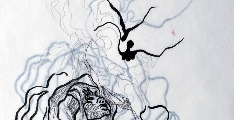 Original Abstract People Drawing by Shumaila Islam