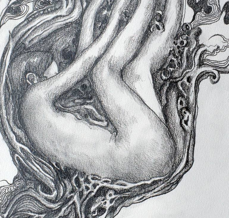 Original Conceptual Nature Drawing by Shumaila Islam
