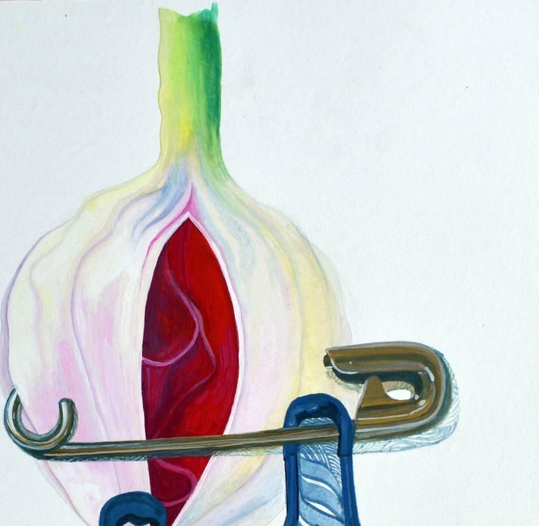 Original Conceptual Floral Painting by Shumaila Islam