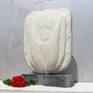 This original solid white limestone sculpture on solid granite pedestal is one of the latest artworks of the talented Bulgarian contemporary artist Ognyan Hristov, deeply inspired by neoclassicism, art deco and modernism. It's one extraordinary limestone masterpiece and exquisite modern home indoor/outdoor décor.