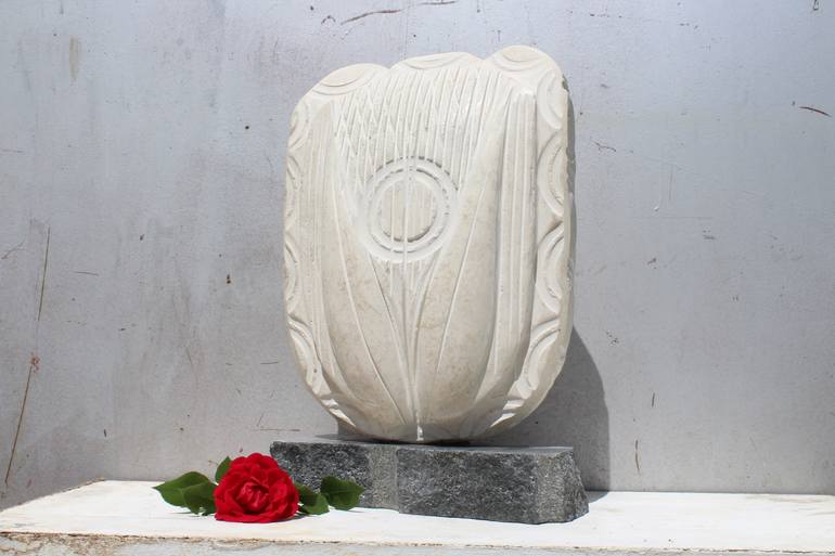 Original Art Deco Religion Sculpture by Ognyan Hristov