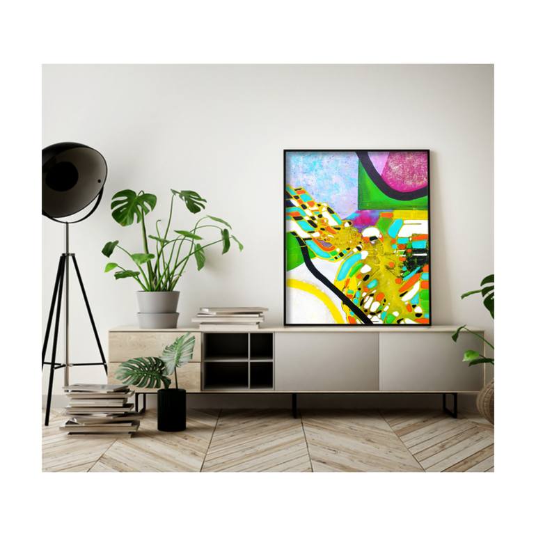 Original Fine Art Abstract Painting by Aneta Kvedaraviciene