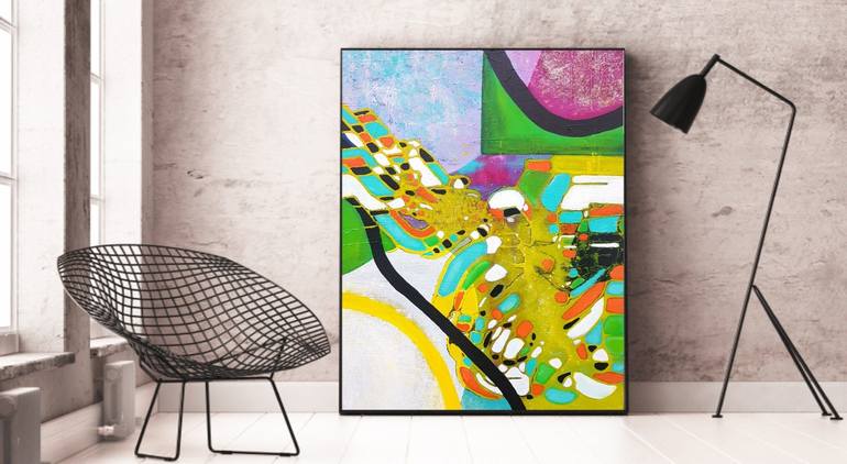 Original Fine Art Abstract Painting by Aneta Kvedaraviciene