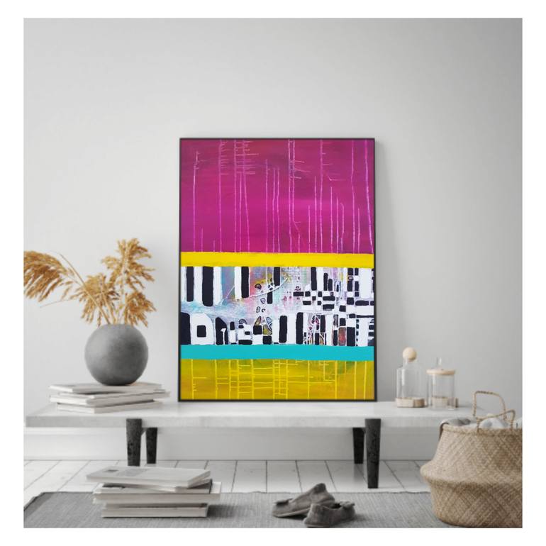 Original Modern Abstract Painting by Aneta Kvedaraviciene