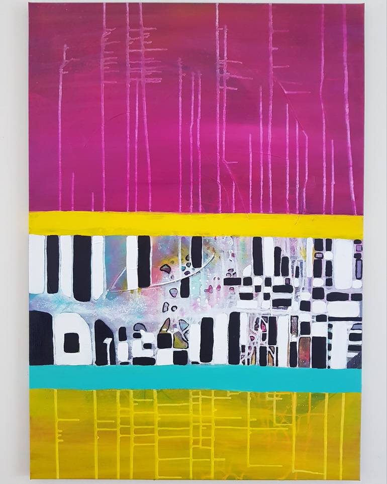 Original Modern Abstract Painting by Aneta Kvedaraviciene