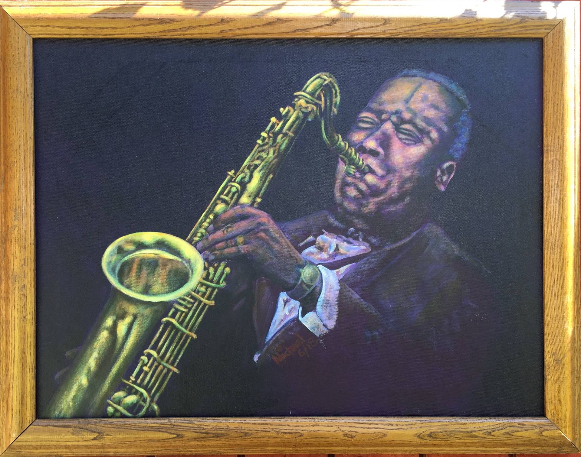 Acheter Peinture de joueur de saxophone jazz