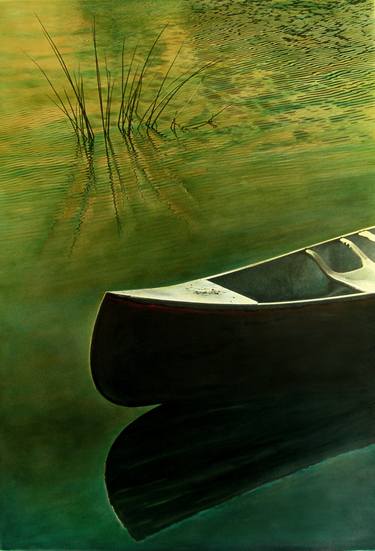 Original Photorealism Boat Paintings by Katina Desmond
