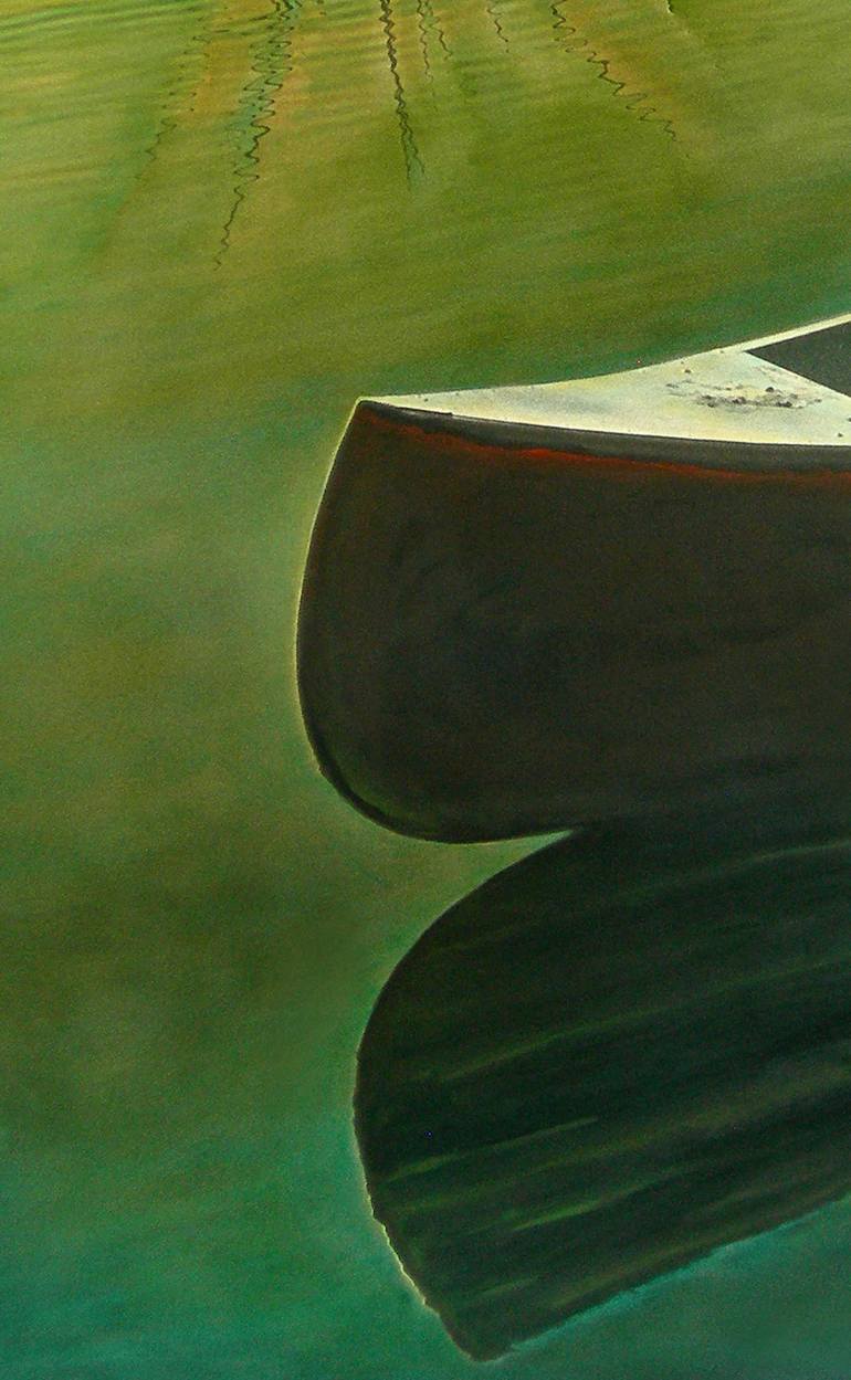 Original Photorealism Boat Painting by Katina Desmond