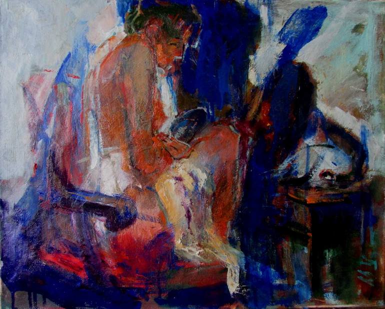 Original Modernism Women Painting by Nikolay Dudchenko