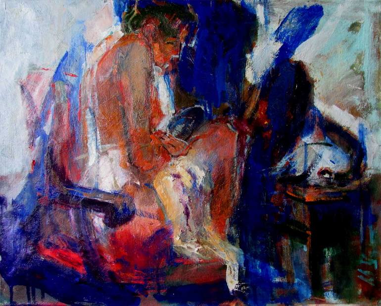 Original Modernism Women Painting by Nikolay Dudchenko