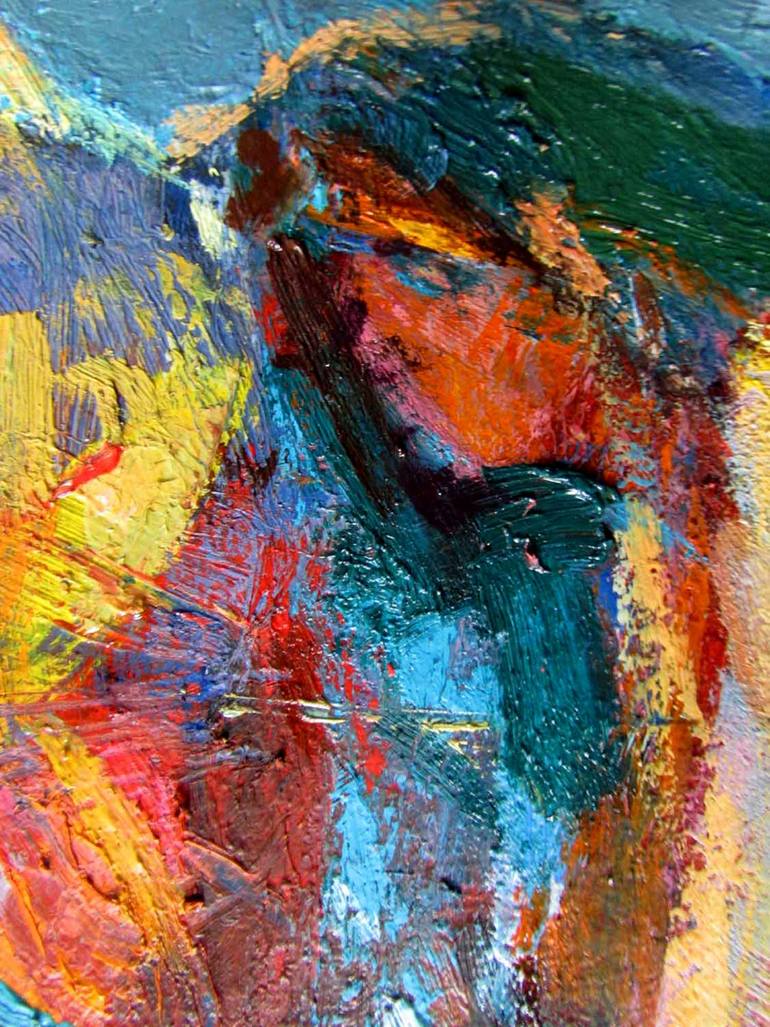Original Expressionism Erotic Painting by Nikolay Dudchenko