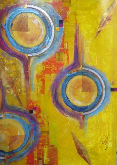 Original Abstract Painting by Jacobo Romo