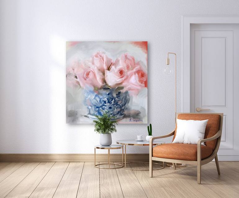 Original Impressionism Floral Painting by Kath Sapeha