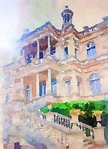 Original Impressionism Architecture Paintings by Kath Sapeha