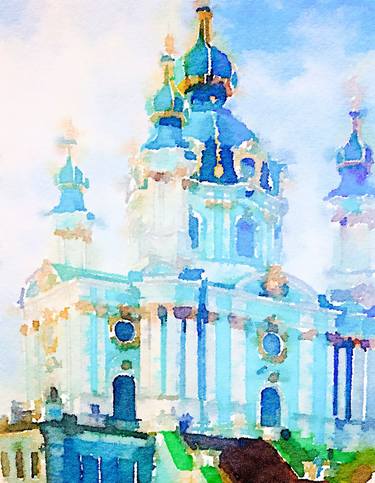 Original Architecture Paintings by Kath Sapeha