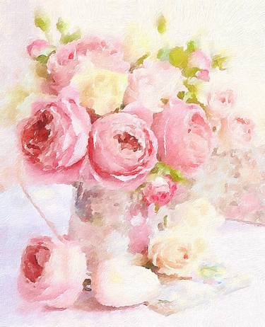 Original Fine Art Floral Paintings by Kath Sapeha