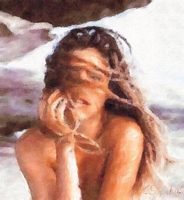 Original Figurative Women Paintings by Kath Sapeha