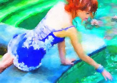 Original Impressionism Women Paintings by Kath Sapeha