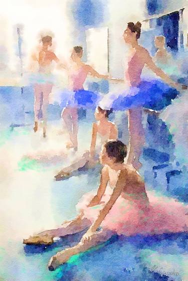 Original Figurative Performing Arts Paintings by Kath Sapeha