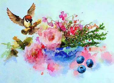 Original Impressionism Floral Paintings by Kath Sapeha
