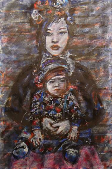 Print of Fine Art Family Paintings by Yurii Yermolenko