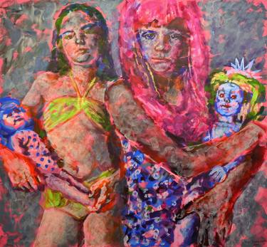 Print of Figurative Children Paintings by Yurii Yermolenko