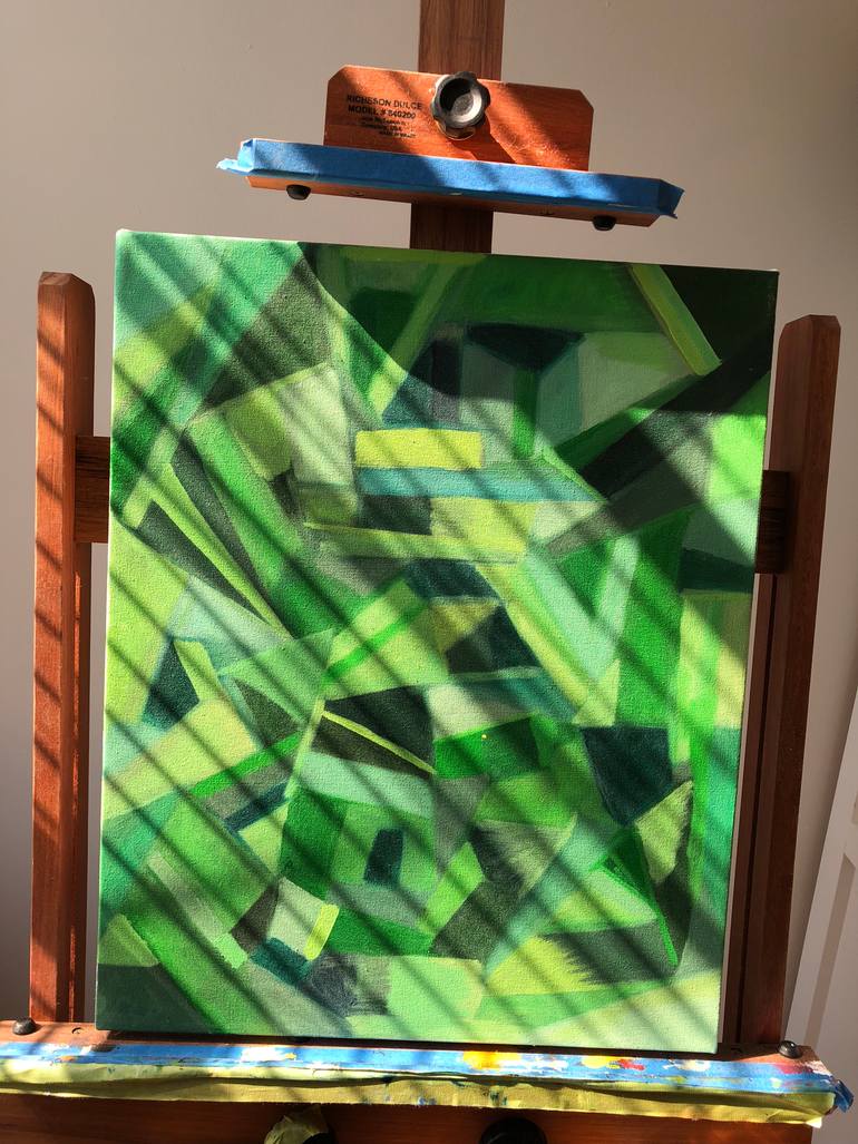 Original Abstract Painting by Irfan Jan