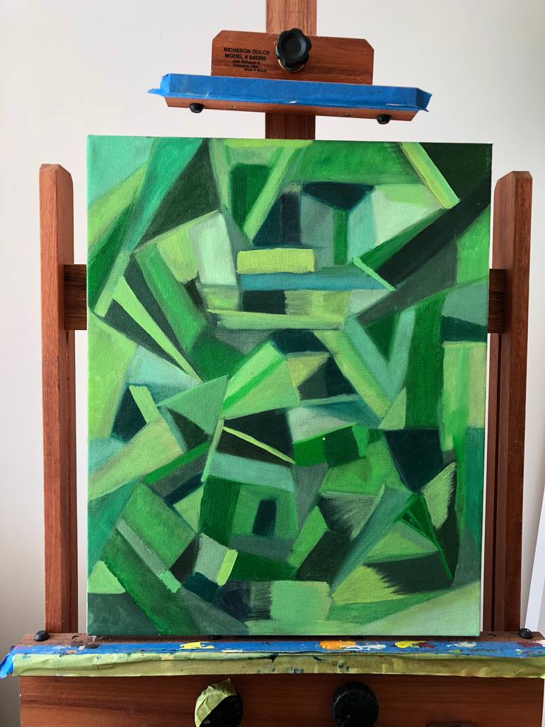 Original Abstract Painting by Irfan Jan