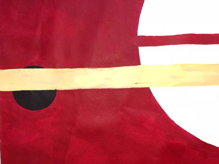 Original Abstract Geometric Painting by Irfan Jan