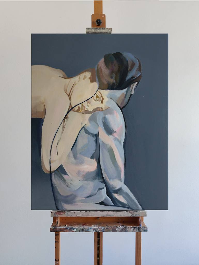 Original Expressionism Body Painting by Malwina Chabocka