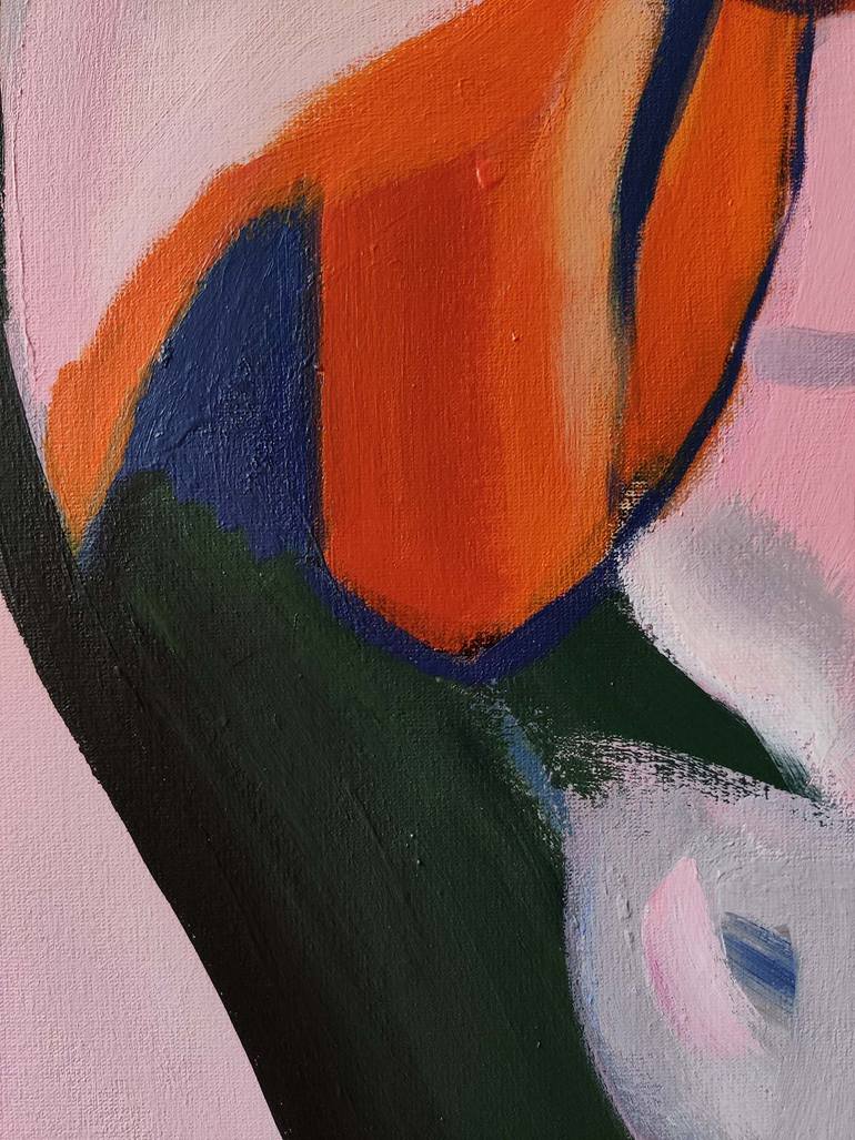 Original Expressionism Nude Painting by Malwina Chabocka