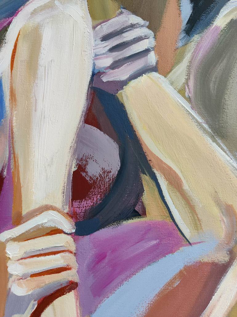 Original Figurative Erotic Painting by Malwina Chabocka