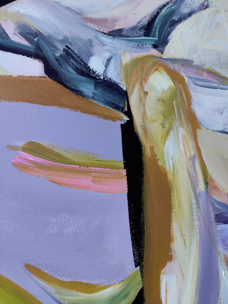 Original Expressionism Erotic Painting by Malwina Chabocka