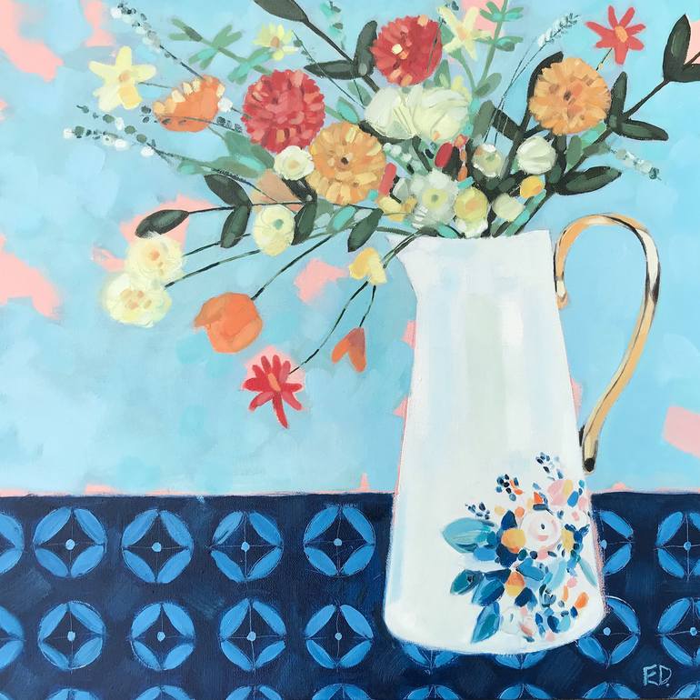 The Gold Handled Jug Painting by Emma Dashwood | Saatchi Art