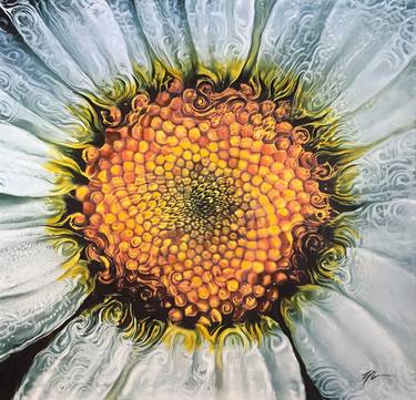 Original Fine Art Floral Paintings by Andy Zig