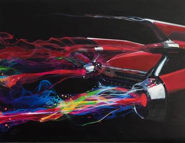 Original Fine Art Automobile Paintings by Andy Zig