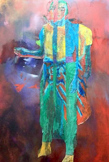 Original Abstract Portrait Painting by Alistair MacKinnon