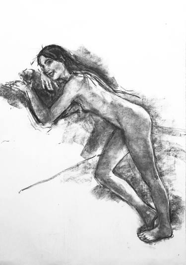 Print of Fine Art Nude Drawings by Tom Loepp
