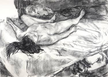 Original Realism Nude Drawings by Tom Loepp