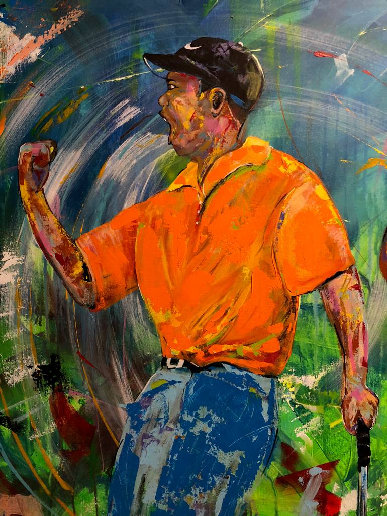 Original Modernism Sports Painting by Marcus Freepainter