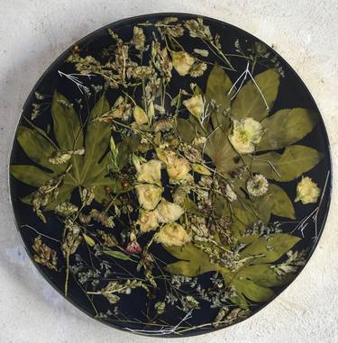 Bouquet#10 , flowers , wood , color , mixmedia , 60x60 cm , 2018 thumb