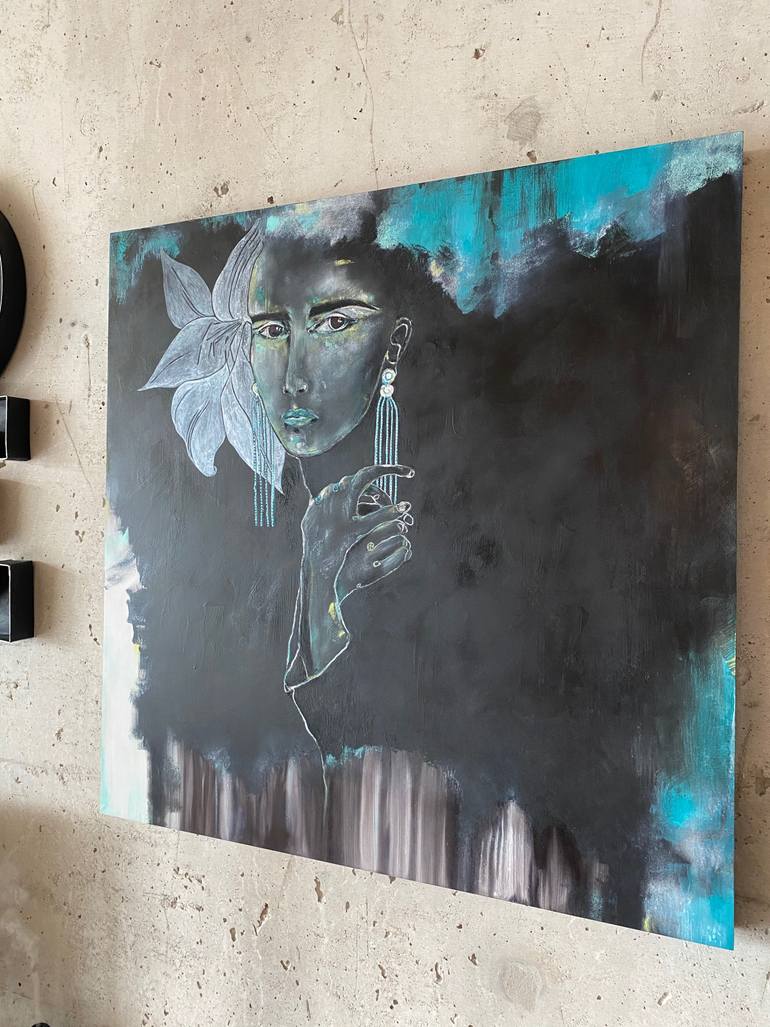 Original Illustration People Painting by Mishel Schwartz