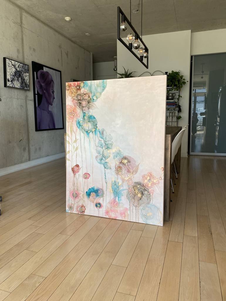 Original Abstract Nature Painting by Mishel Schwartz