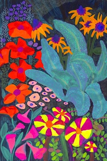 Print of Expressionism Garden Paintings by Christiane Drapela