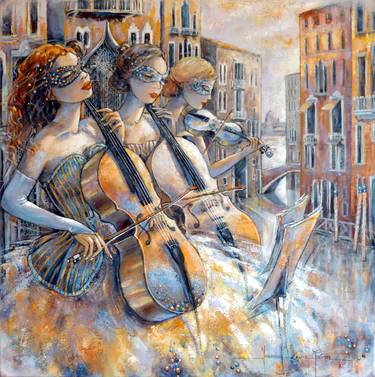 Print of Music Paintings by Jeanne Saint Cheron