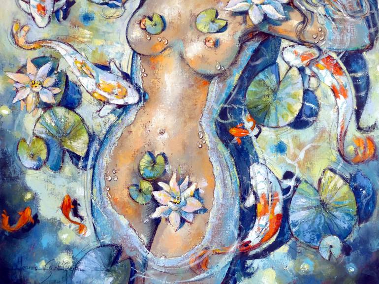 Original Nude Painting by Jeanne Saint Cheron