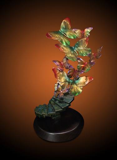 Fry to Fly - Limited Edition Bronze Sculpture with Patina thumb