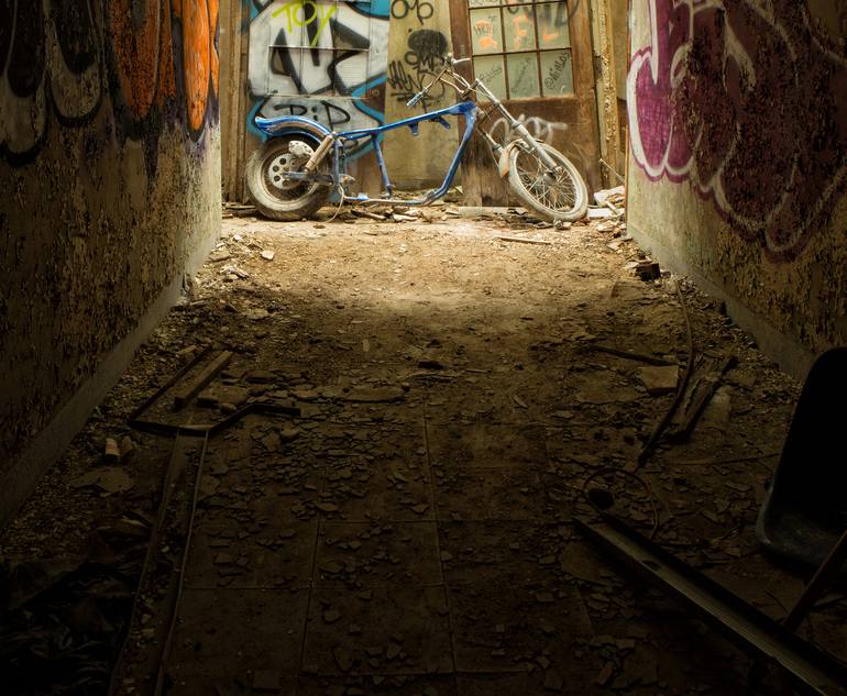 Original Street Art Motorcycle Photography by Rebecca Skinner