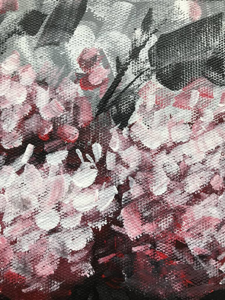 Original Abstract Floral Painting by Veronika Glushkova