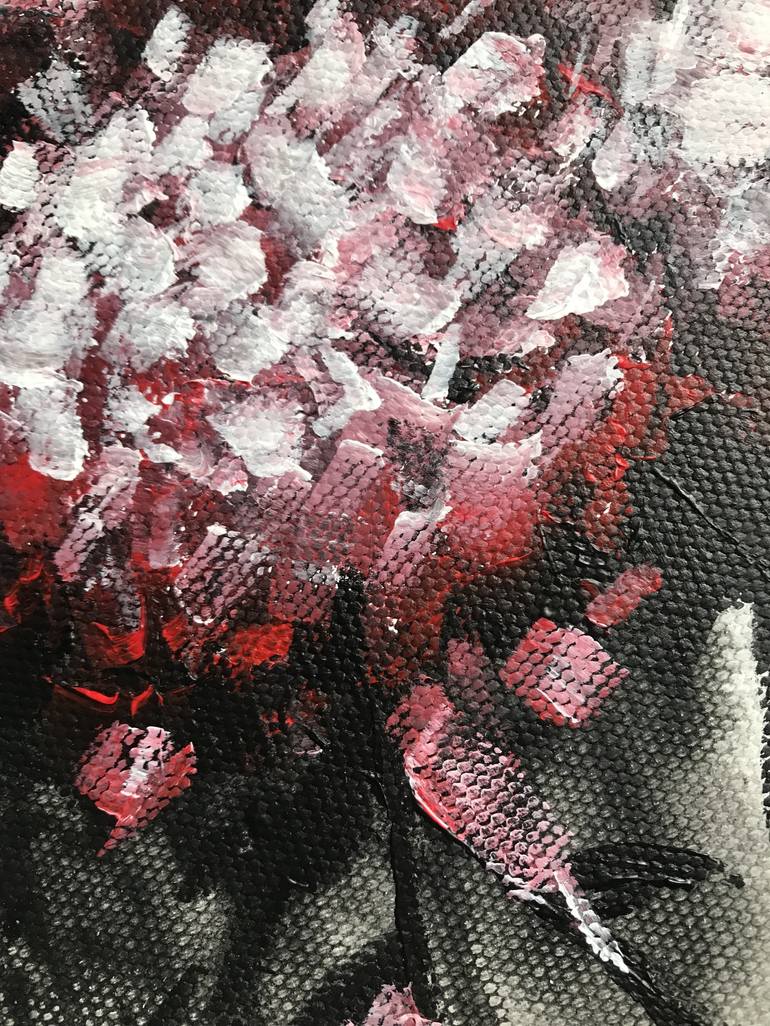 Original Abstract Floral Painting by Veronika Glushkova